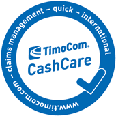 The TimoCom CashCare seal: Give your payment claims greater emphasis and impact